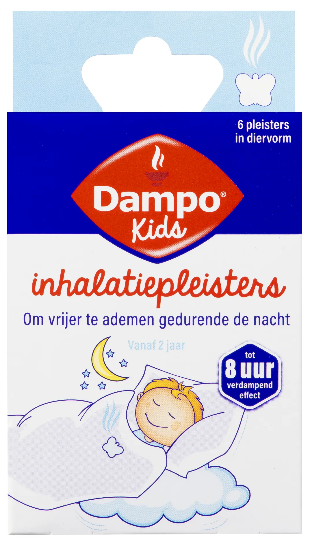 Dampo Kids inhalatiepleister diervormig (6 stuks)