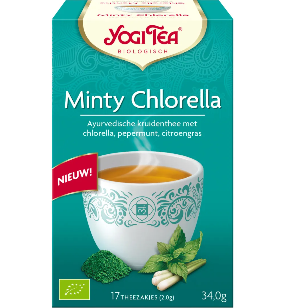 Yogi Tea Minty chlorella bio (17 stuks)
