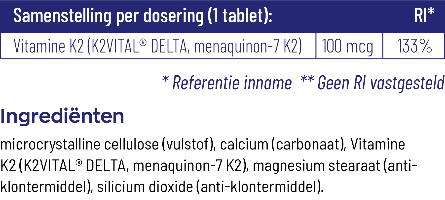 Vitakruid Vitamine K2 100 mcg K2Vital® Delta (60 tabletten) - image 3