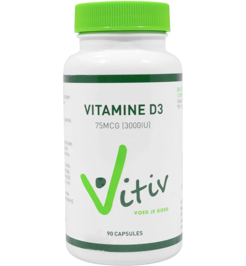 Vitiv Vitamine D3 3000Iu/75Mcg (90 softgels)