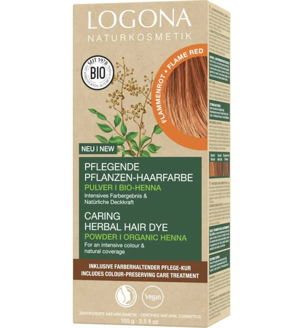 Logona Haarkleuring 03 vlammend rood (100 gr)