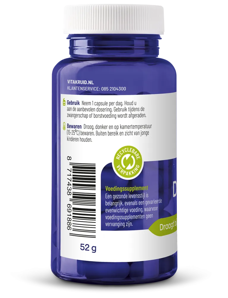 Vitakruid DIM Builder 400 mg Broccolikiem Extract Hiactives® (60 vega capsules)