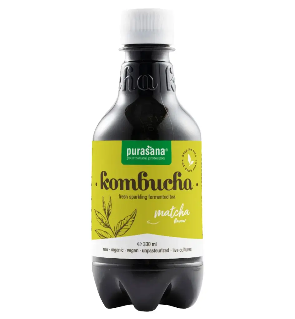 Purasana Kombucha Matcha Vegan Bio (330 ml)