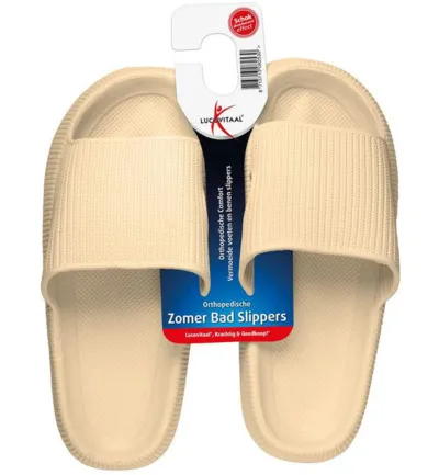 Lucovitaal Orth. Badslippers 39-40 Beige (1 paar)