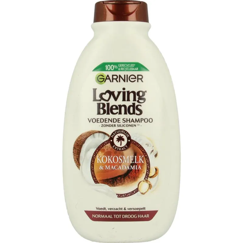 Garnier Loving Blends Shampoo Kokosmelk & Macadamia (300 ml)