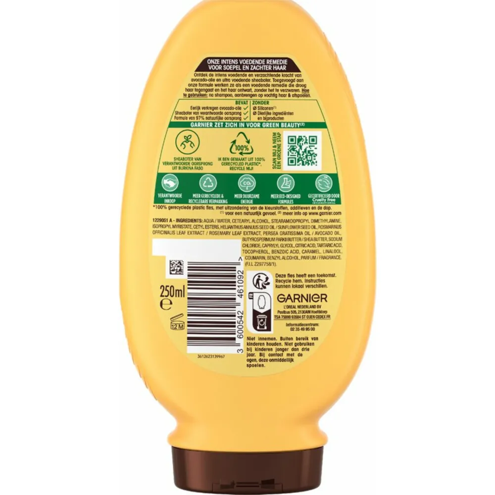 Garnier Loving Blends Conditioner Avocado Olie & Karite Boter (250 ml)