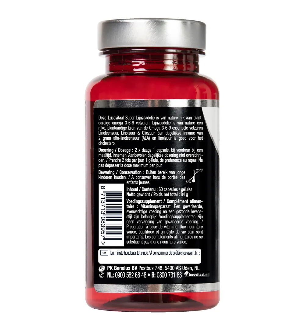 Lucovitaal Super Lijnzaadolie (60 capsules) - image 3