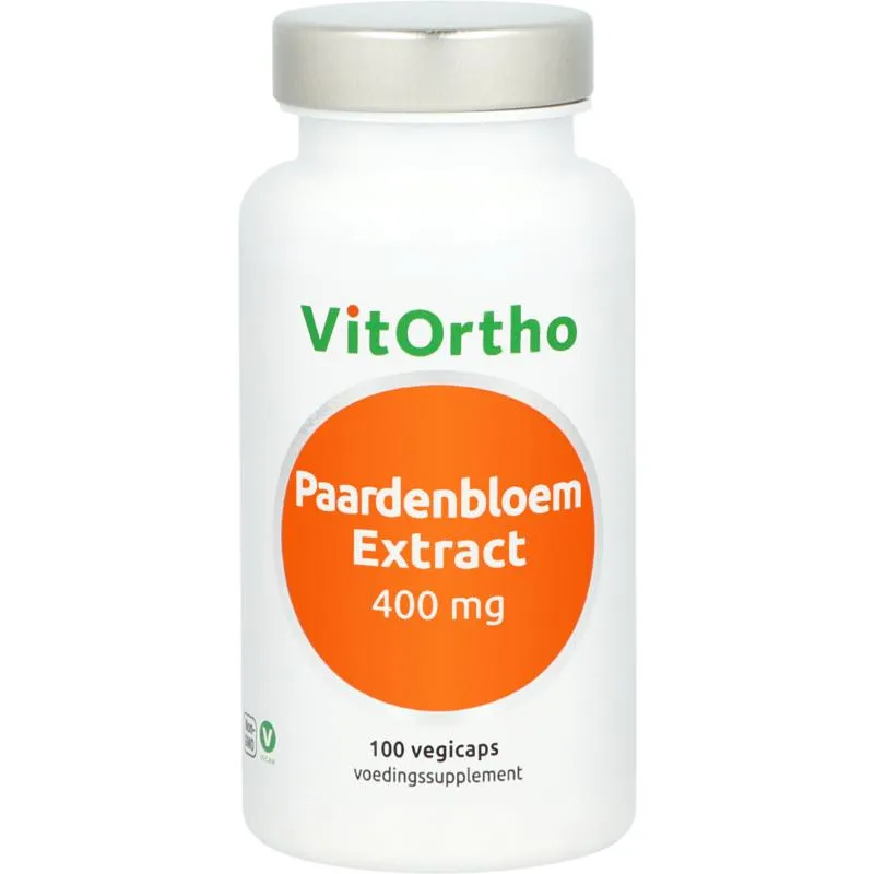 VitOrtho Paardenbloemextract 400mg (100 vega capsules)