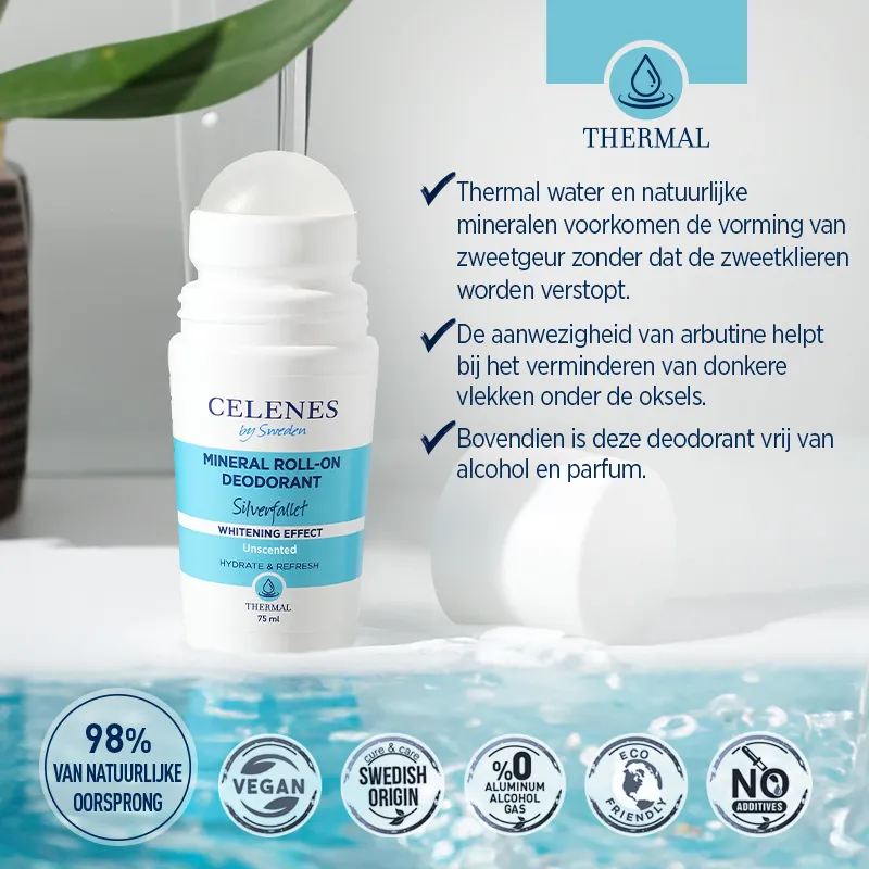 Celenes Thermal deodorant whitening roll-on (75 ml)