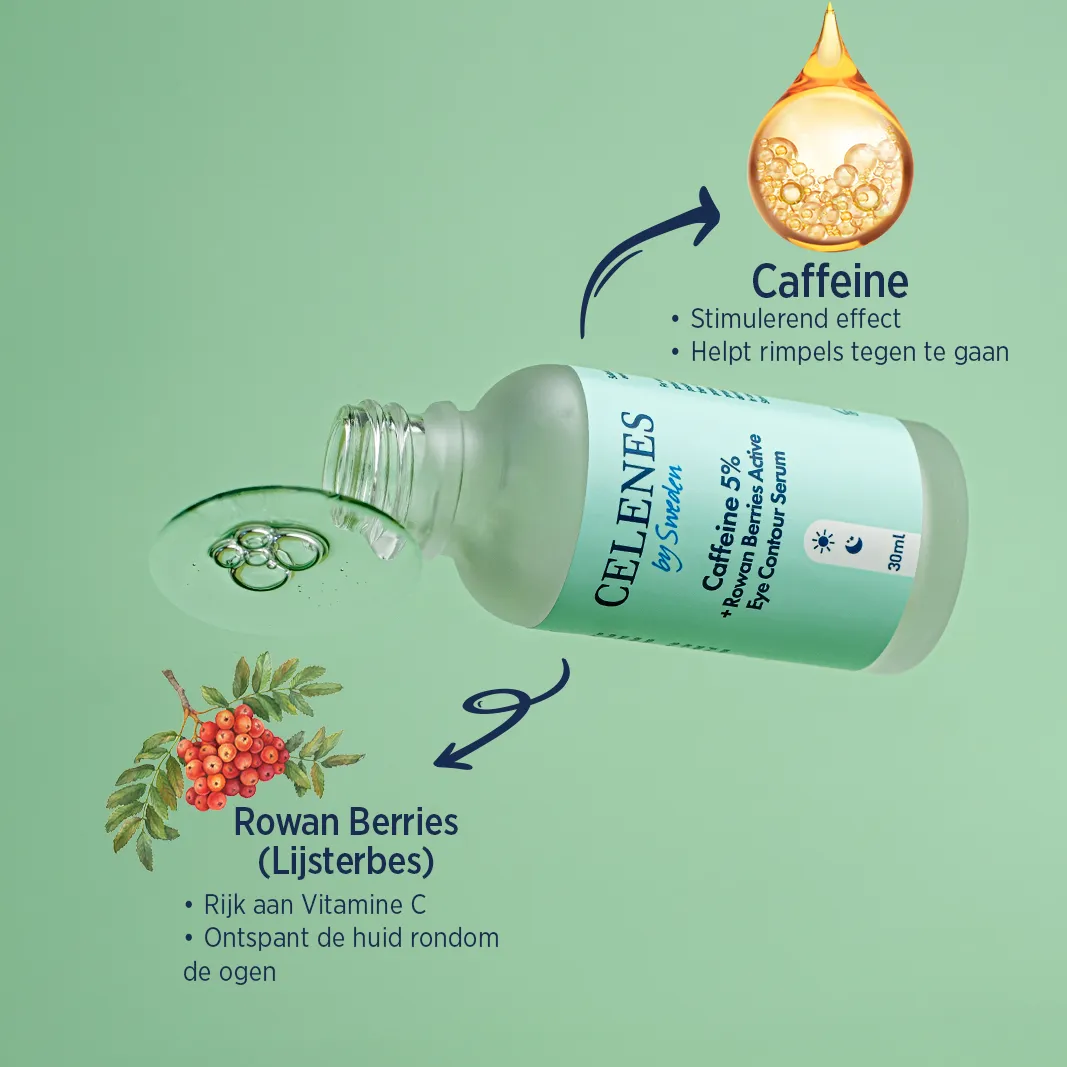 Celenes Cafeine 5% + rowan berries serum (30 ml) - image 3
