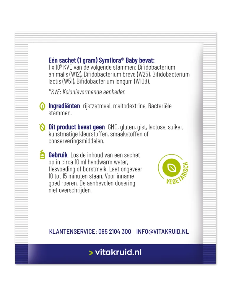 Vitakruid Symflora® Baby Probiotica voor Moeder & Baby (60 zakjes) - image 2