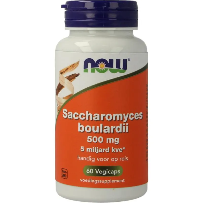 Now Saccaromyces boulardii 500mg (60 vega capsules)