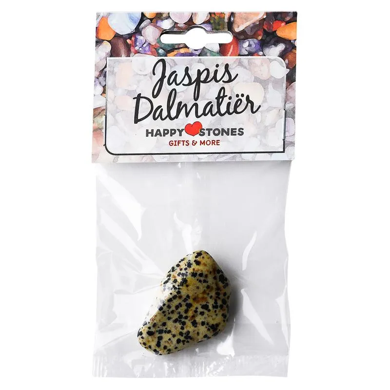 Happystones Jaspis Dalmatier (1 stuk)