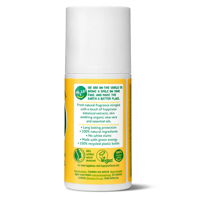 Happy Earth Deodorant roll on jasmine ho wood (75 ml)