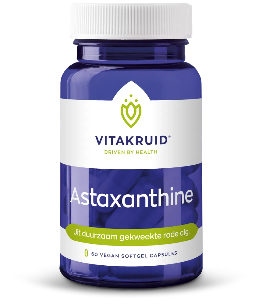 Vitakruid Astaxanthine Astapure® 4mg Duurzaam Gekweekte Alg (60 vega capsules)
