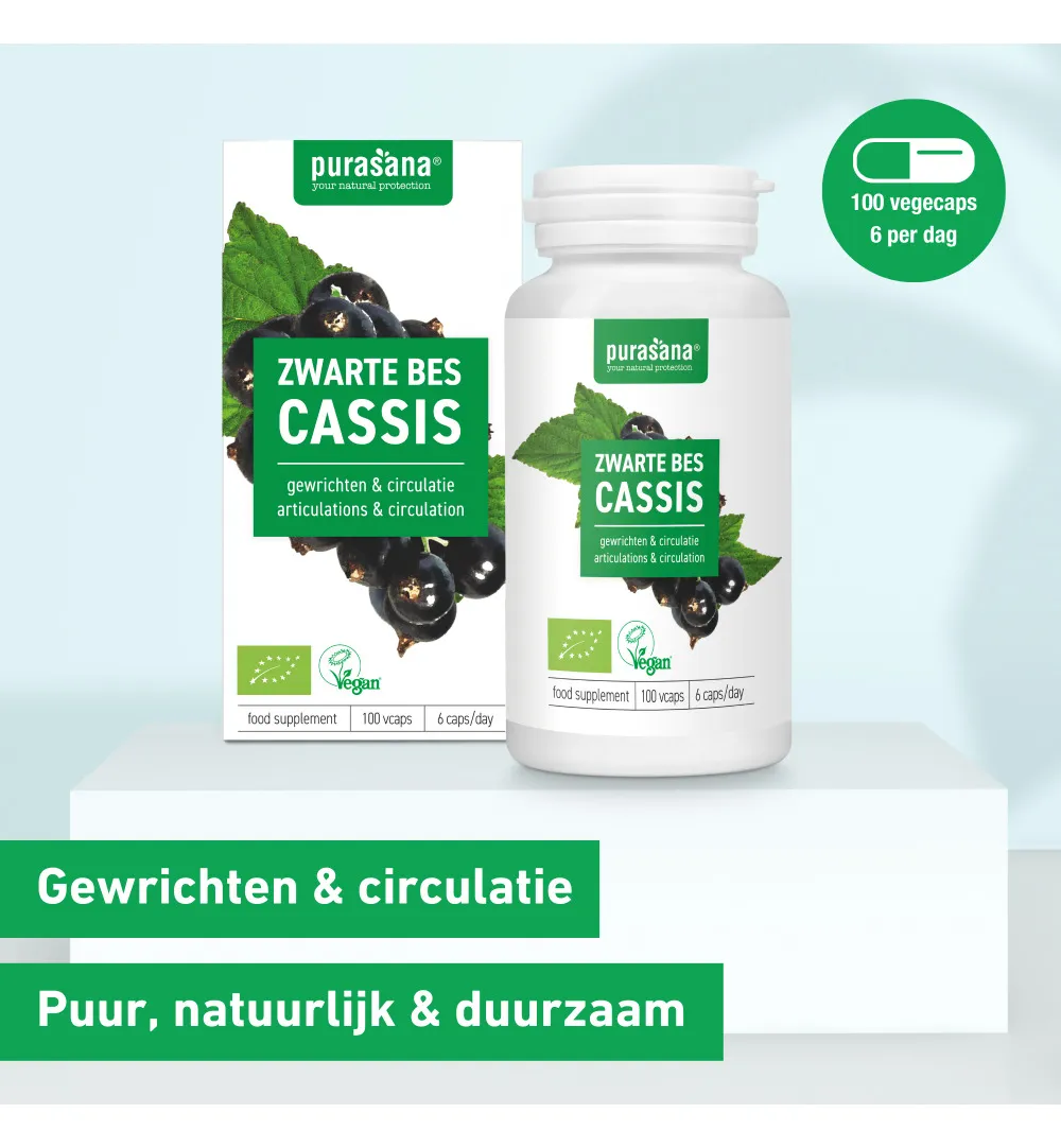 Purasana Zwarte Bes 300 Mg Bio (100 vega capsules) - image 6