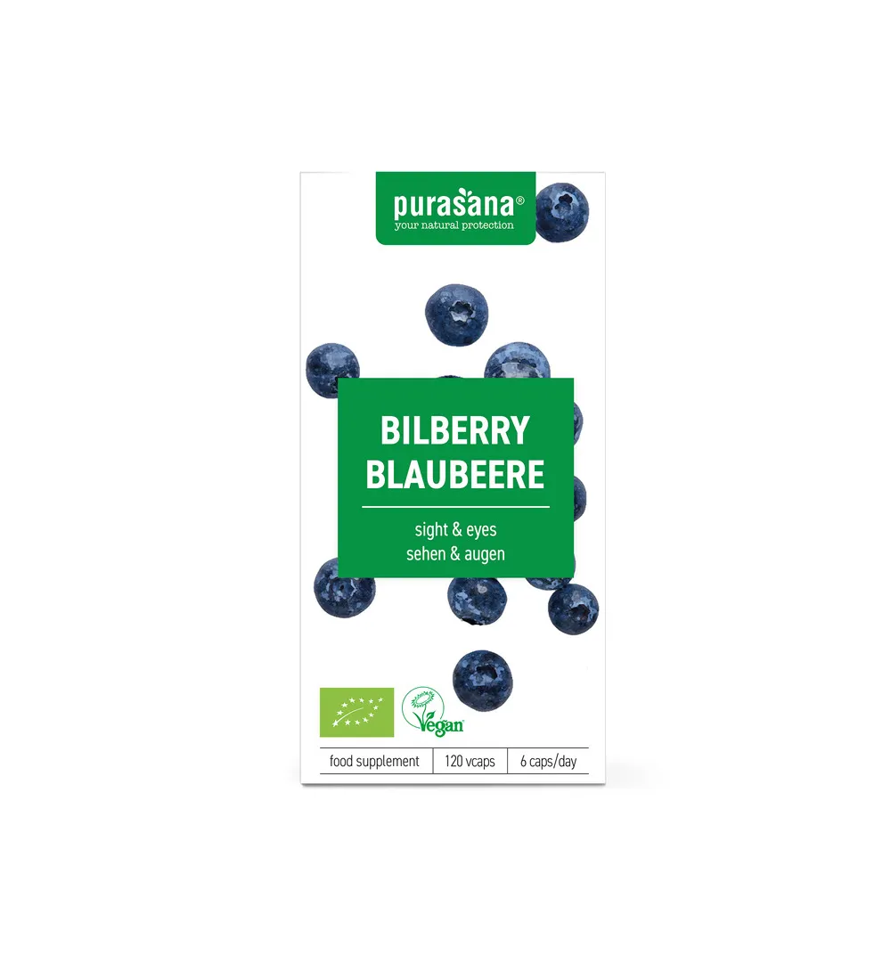 Purasana Blauwe Bosbes 320 Mg (120 vega capsules)