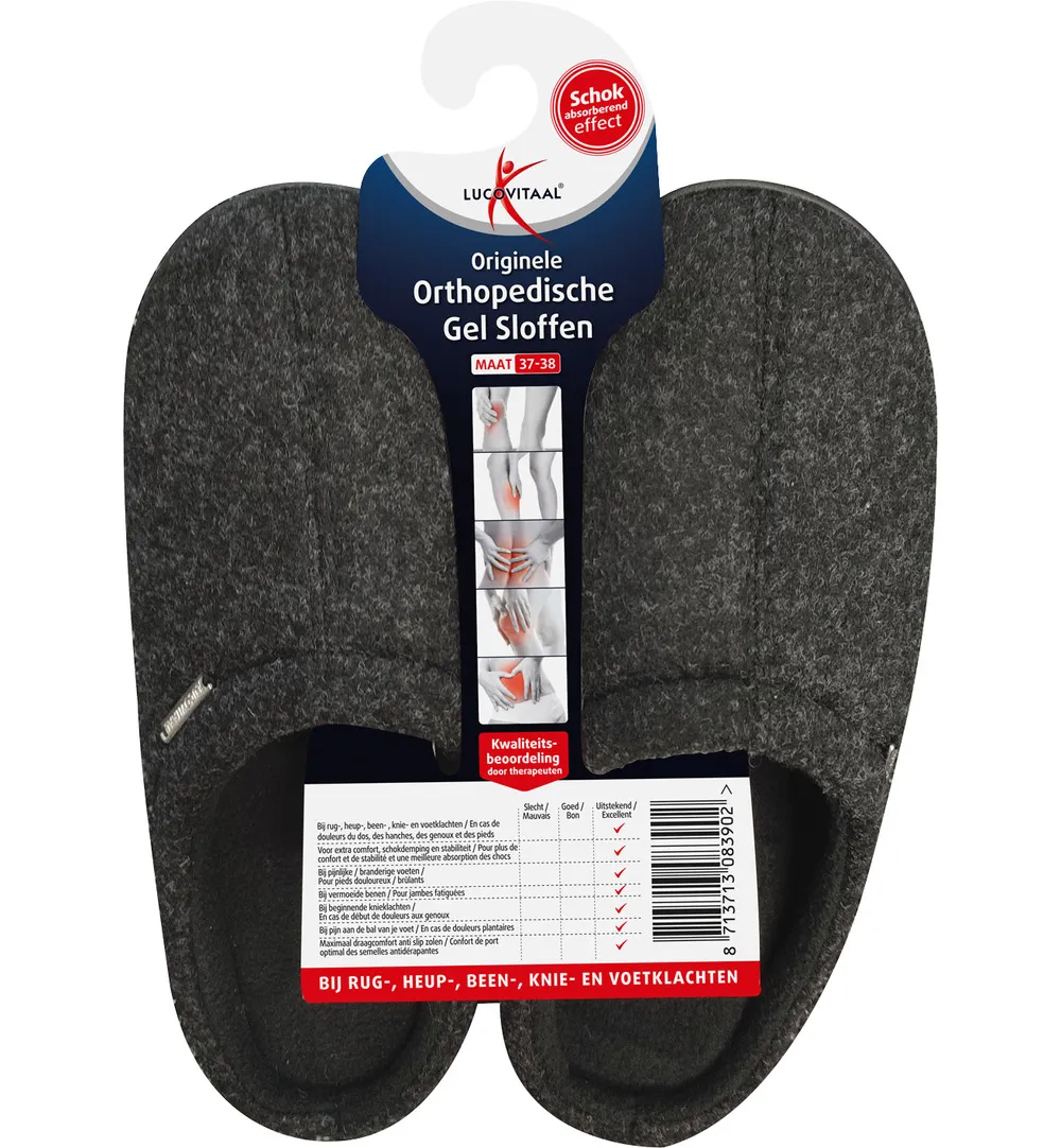 Lucovitaal Orth. Gel Sloffen 37-38 (1 paar)