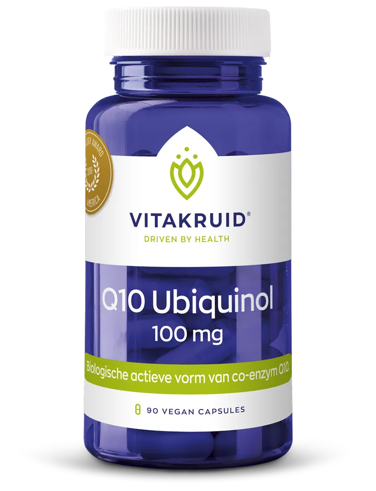 Vitakruid Co-Enzym Q10 Ubiquinol Actieve Vorm Kaneka® 100 mg (90 vega capsules)