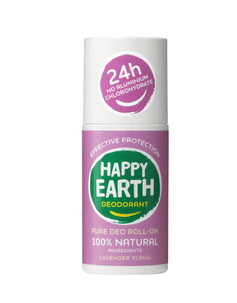 Happy Earth Pure deodorant roll-on lavender ylang (75 ml)