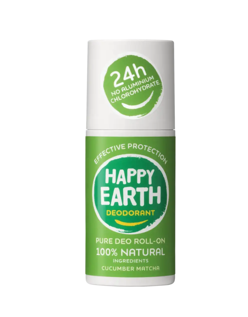 Happy Earth Pure deodorant roll-on cucumber matcha (75 ml)