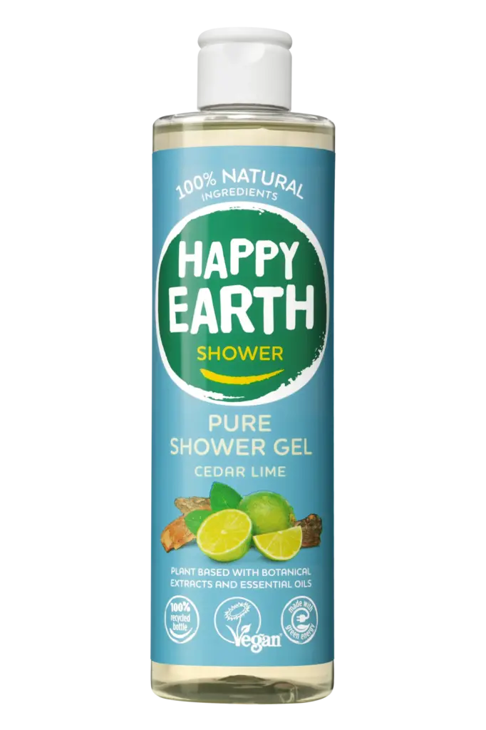 Happy Earth Pure showergel cedar lime (300 ml)