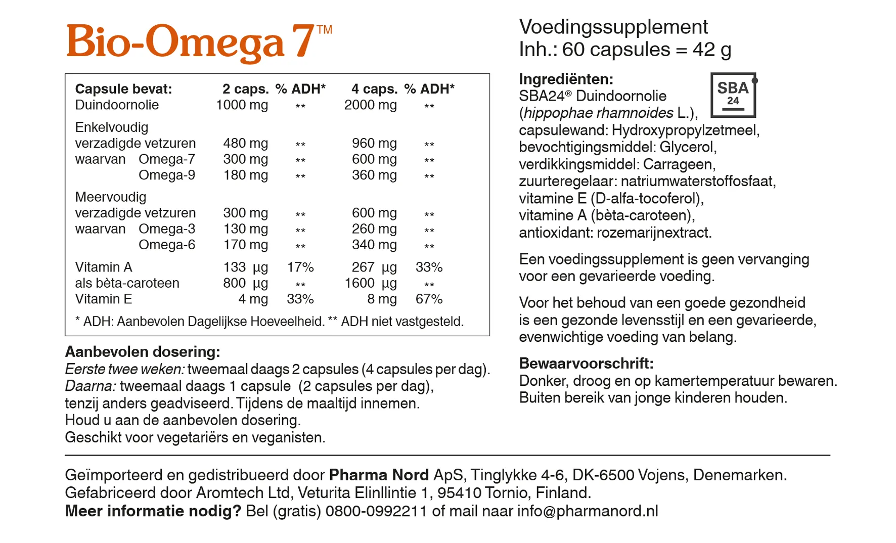 Pharma Nord Bio Omega 7 (60 capsules)