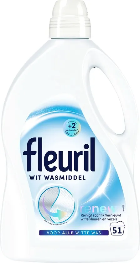 Fleuril Wasmiddel Renew White (2550 ml)