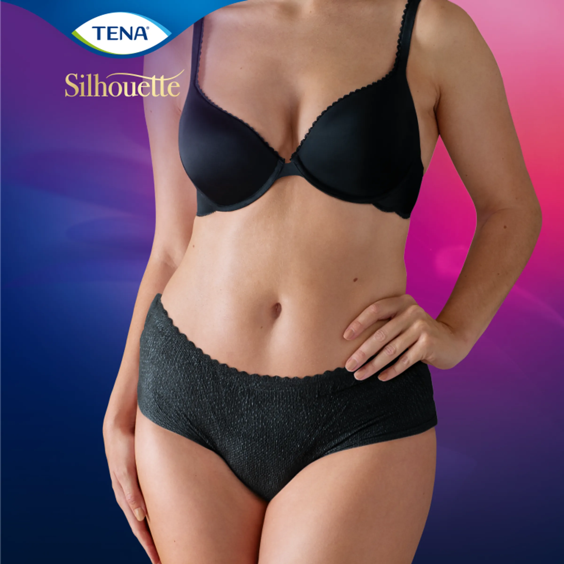 Tena Silhouette Plus Noir - Lage Taille M (12 stuks) - image 4