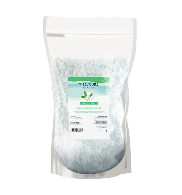 Vitacura Magnesium Zout Flakes Oranjebloesem (1000 gr)