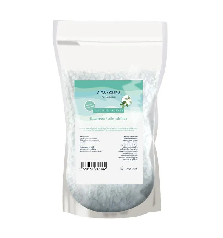 Vitacura Magnesium Zout Flakes Eucalyptus (150 gr)