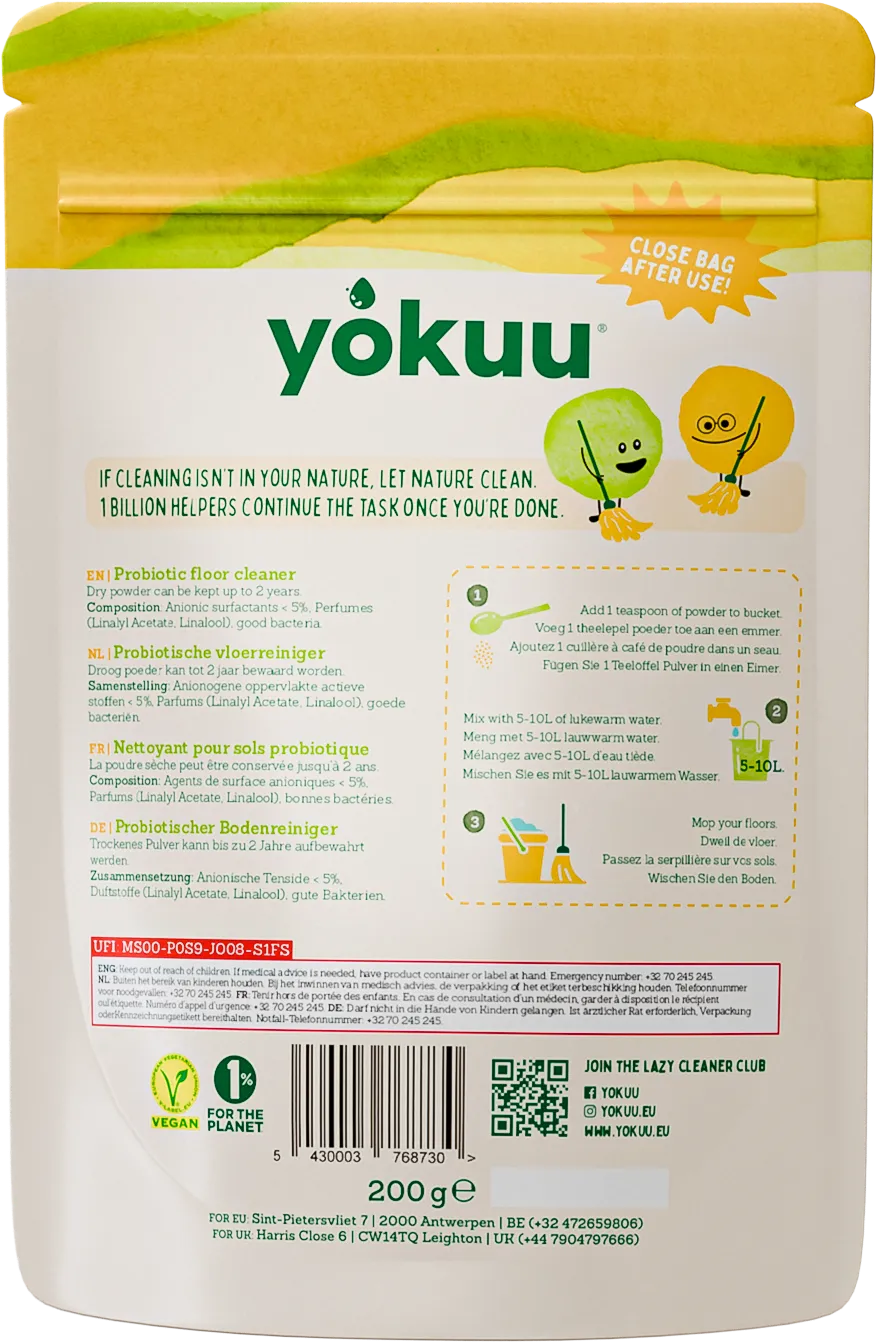 Yokuu Vloerreiniger Poeder (200 gr)