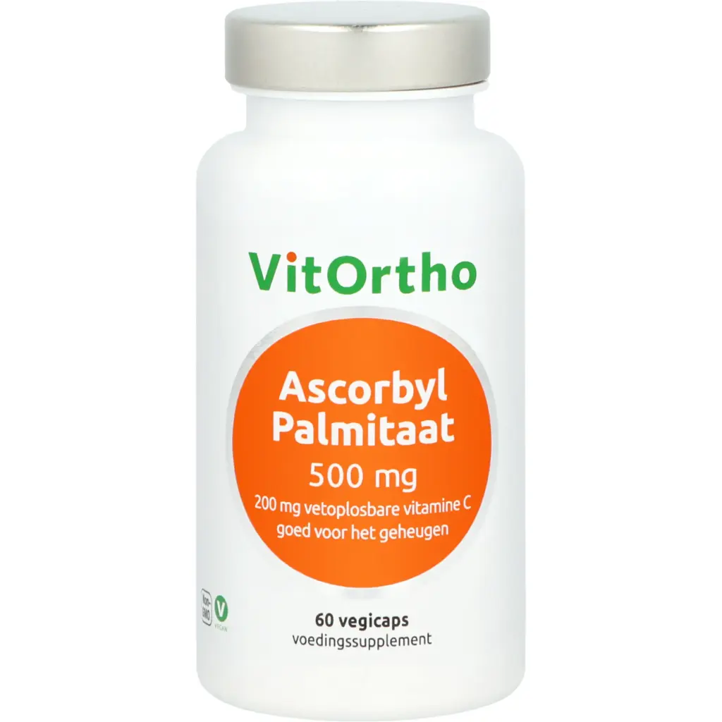 VitOrtho Ascorbyl Palmitaat 500 mg (60 vega capsules)