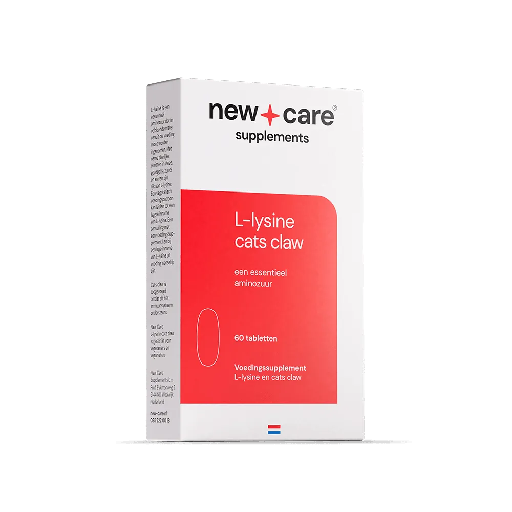 New Care L-Lysine Cats Claw (60 tabletten)
