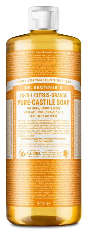 Dr Bronner's Liquid Soap Citrus/Orange (945 ml)