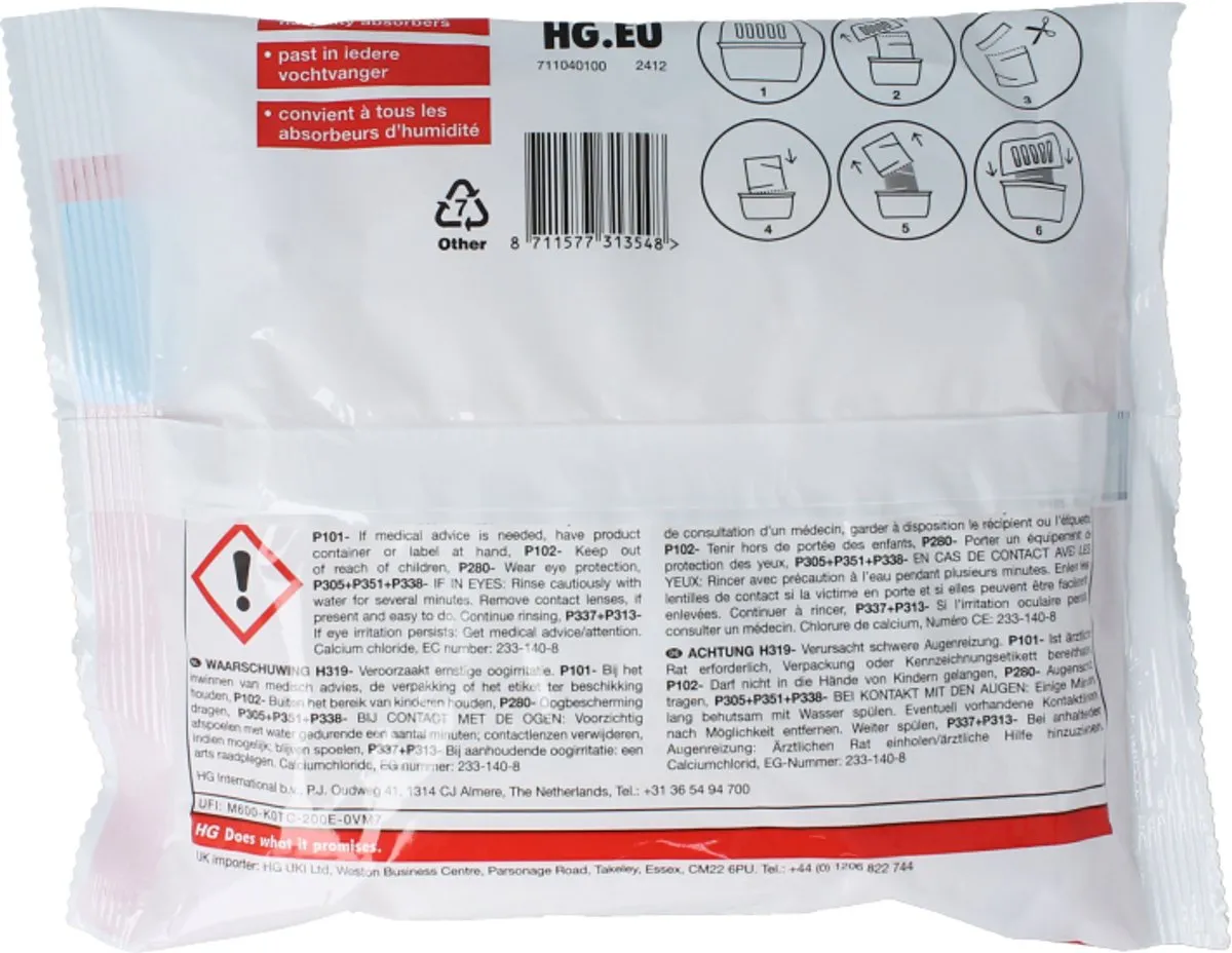 HG Refill Pearls Vochtvanger (400 gr)