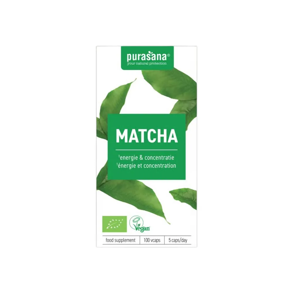 Purasana Matcha Vegan Bio (100 vega capsules)
