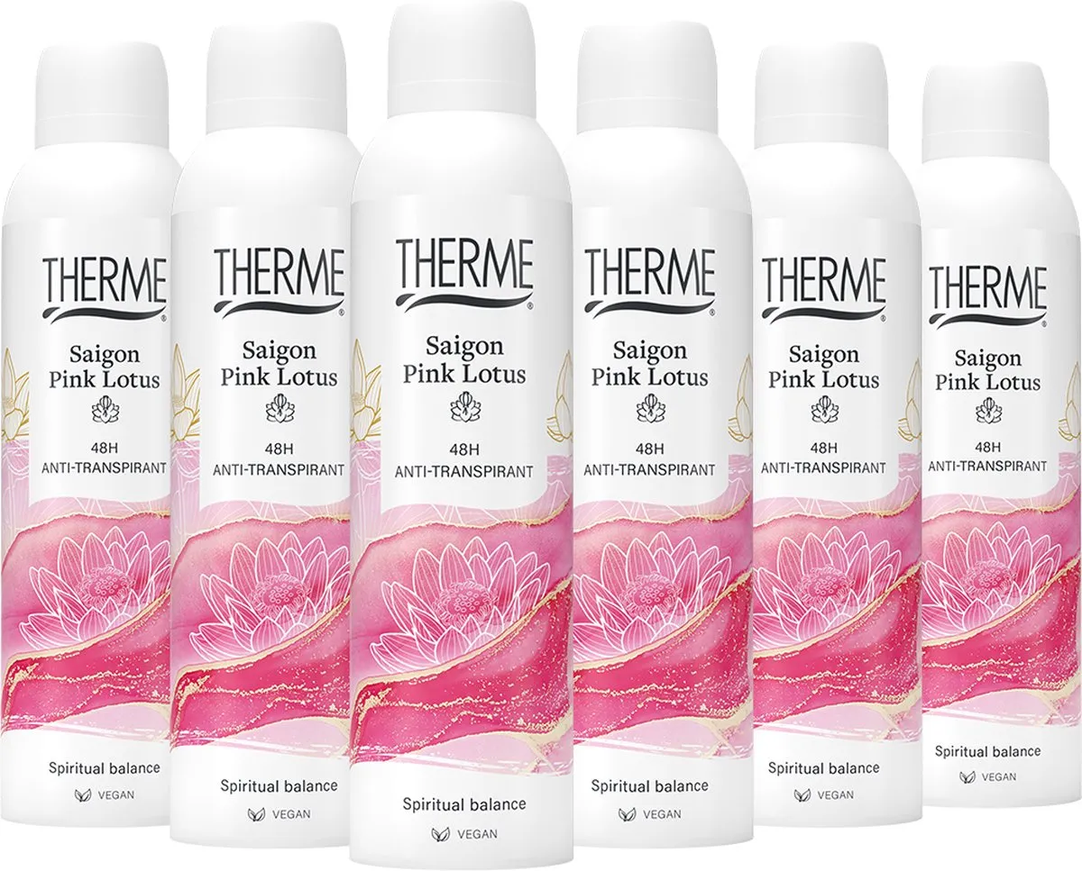 6x Therme Anti-transpirant saigon pink lotus (150 ml)