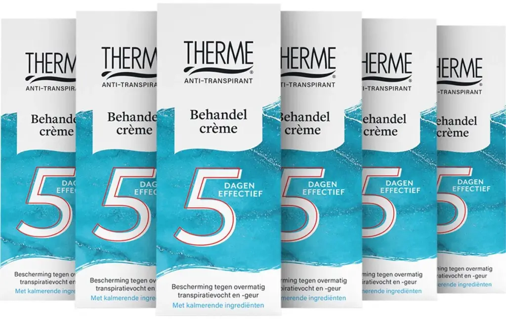 6x Therme Behandel Anti-transpirant Cream (50 ml)