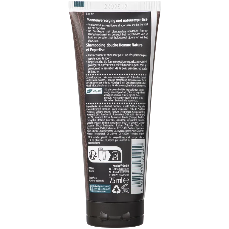 Kneipp Mini 2-in-1 Men Douchegel & Shampoo Sport (75 ml)