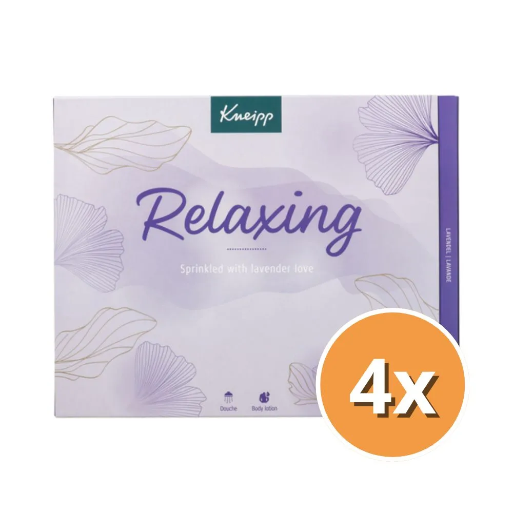 4x Kneipp Luxe geschenk set Relaxing (2 x 200 ml + 1 x 75 ml)