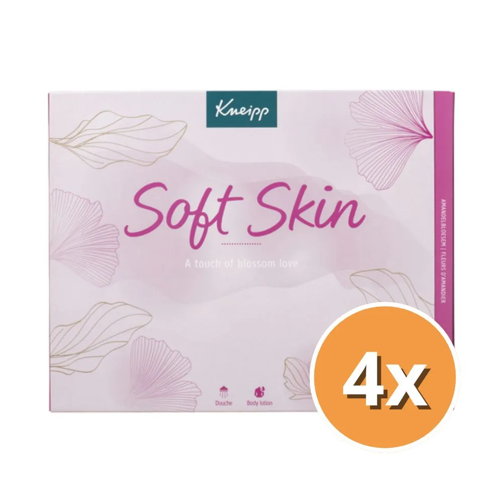 4x Kneipp Luxe geschenk set Soft Skin (2 x 200 ml + 1 x 75 ml)