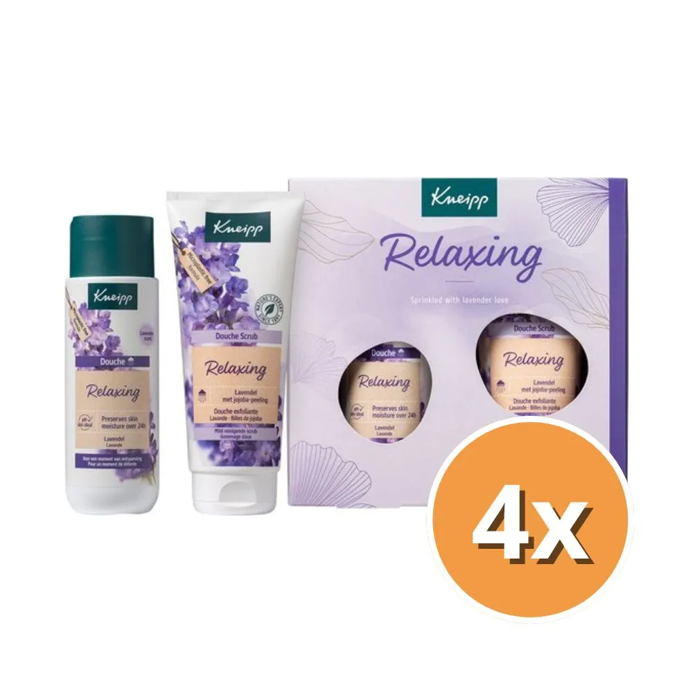 4x Kneipp Geschenk set Relaxing Favourites (2 x 200 ml)