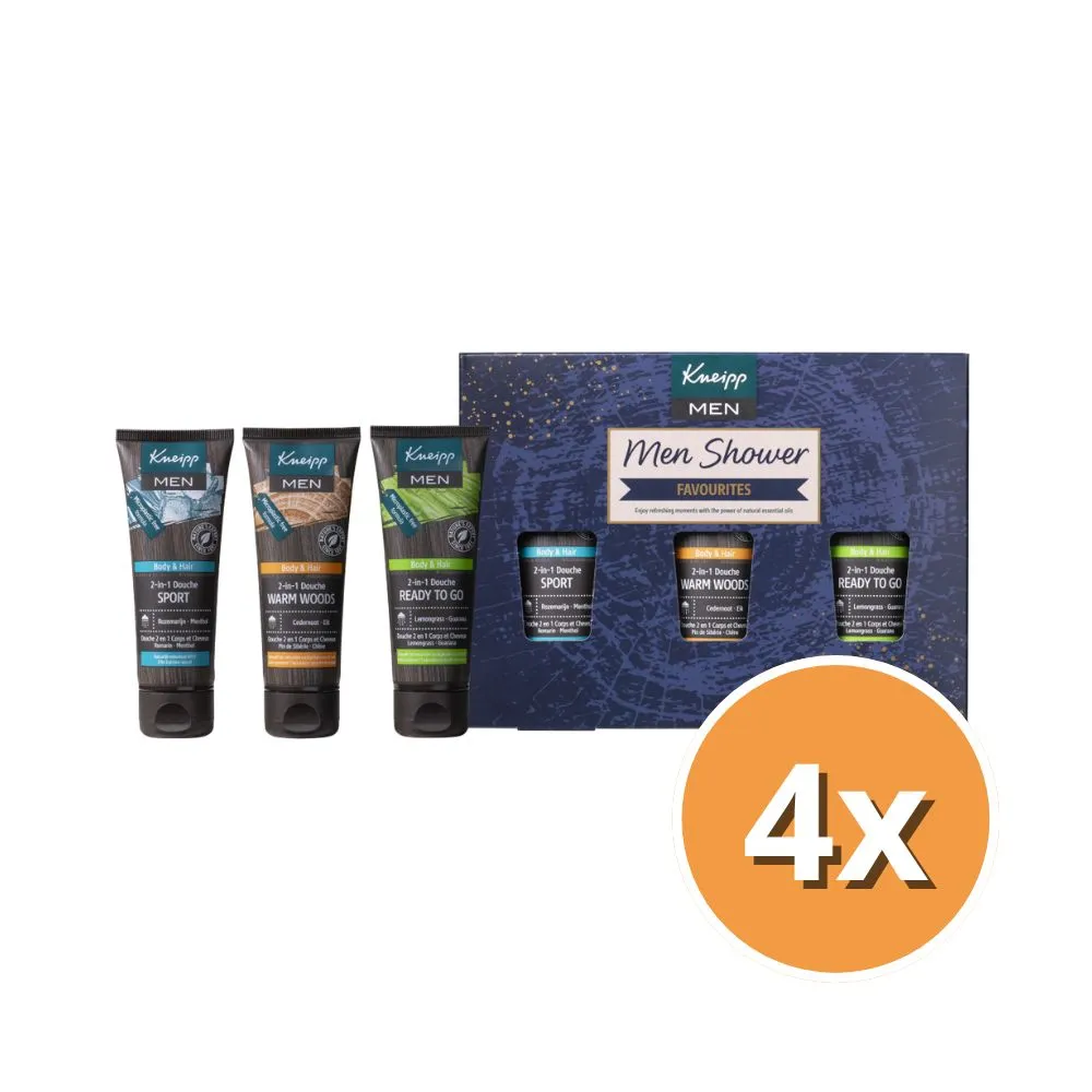 4x Kneipp Men geschenk set douche (1 set)
