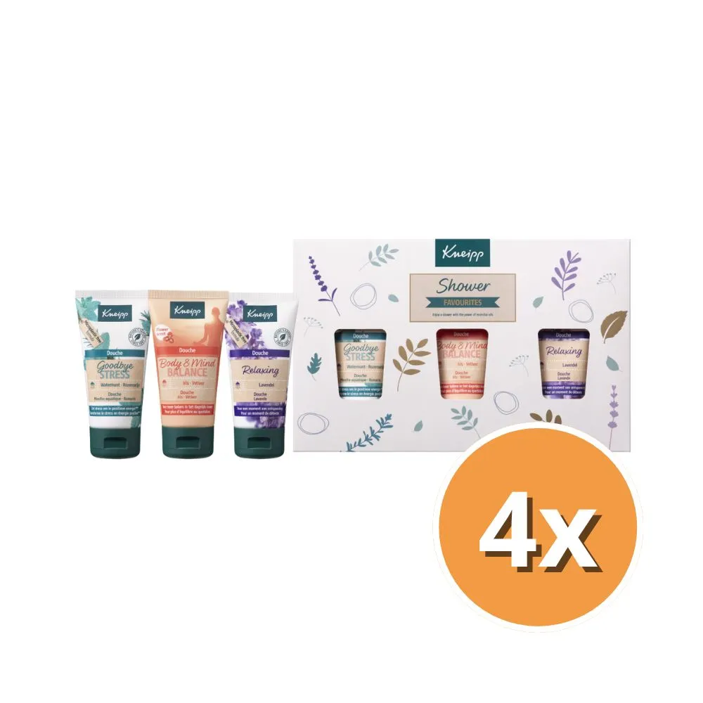 4x Kneipp Geschenk set Shower Favourites (1 stuk)