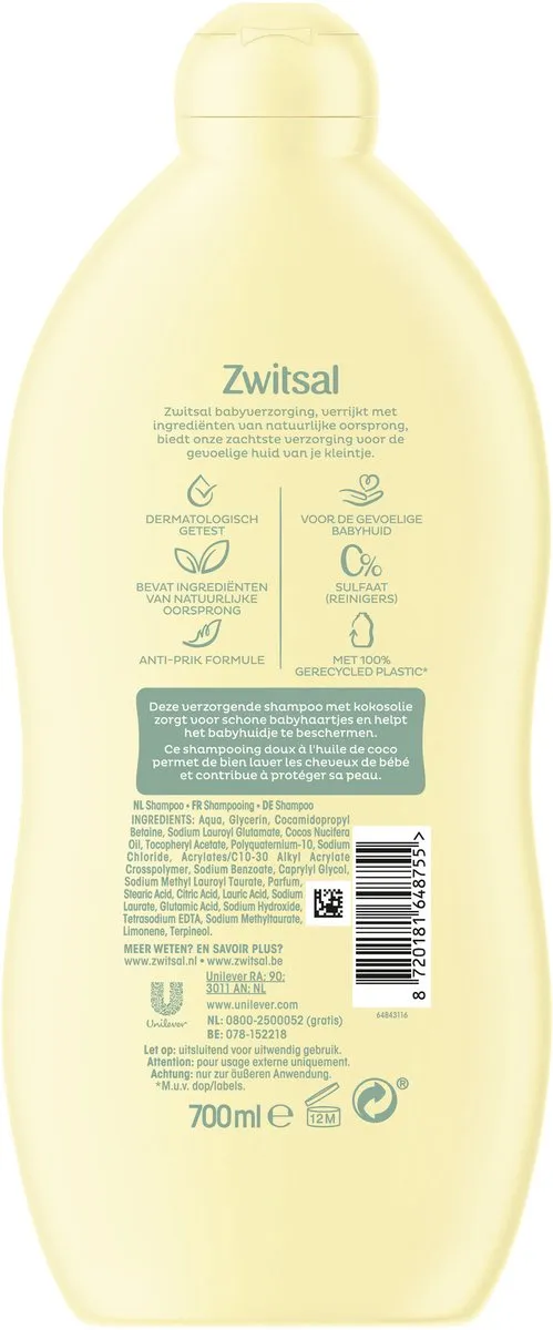 Zwitsal Prikvrije Shampoo (700 ml)