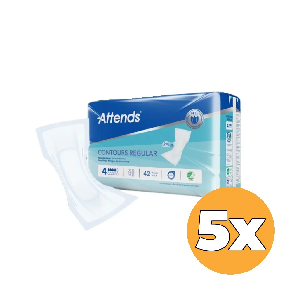 5x Attends Contours Regular 4 (42 stuks)