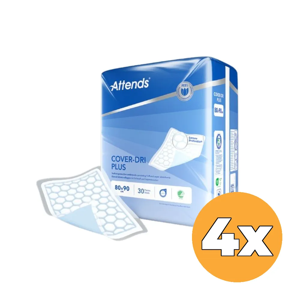 4x Attends Cover Dri Plus 80 x 90cm (30 stuks)