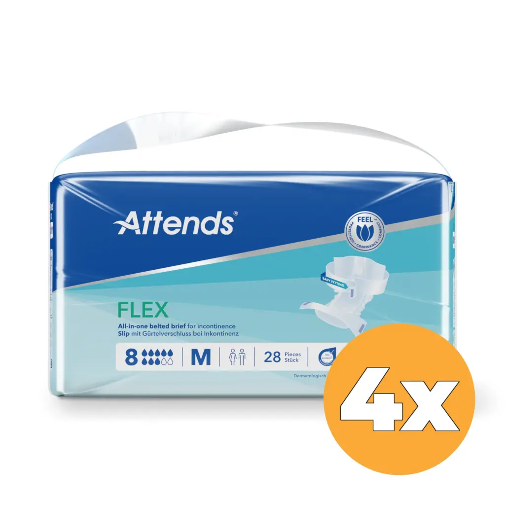4x Attends Flex 8 Maat M 75-105 Cm (28 stuks)