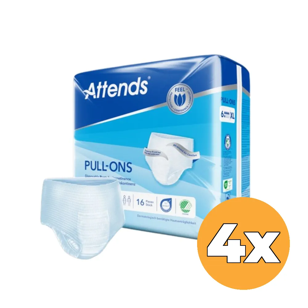 4x Attends Pull-Ons 6 XL (16 stuks)